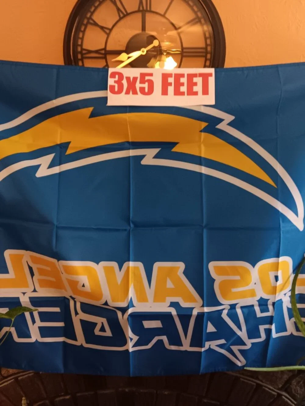 Los Angeles Chargers Logo 3X5 Feet Flag Banner Pole or Wall Decor
